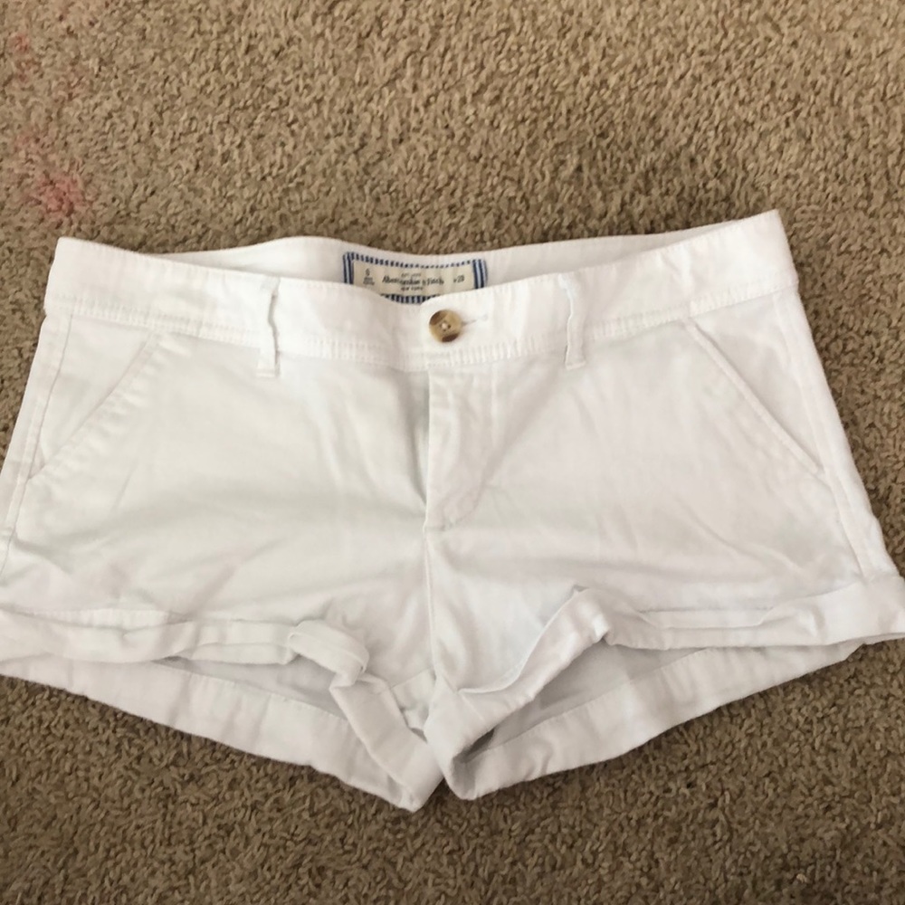White Abercrombie Shorts